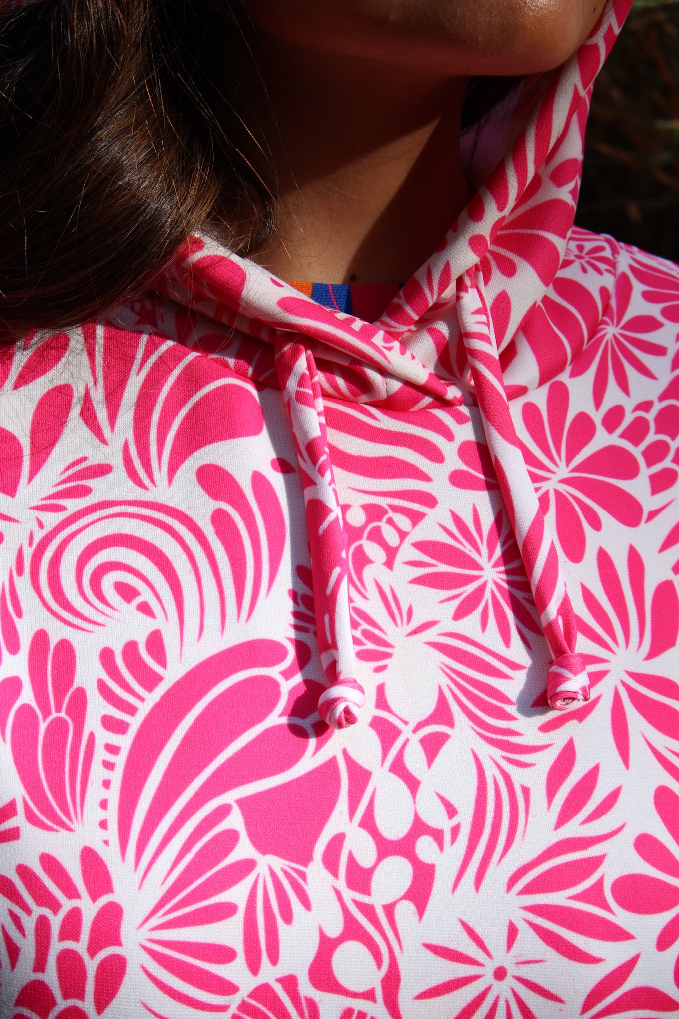 Polerón Oversize Fucsia Botánico