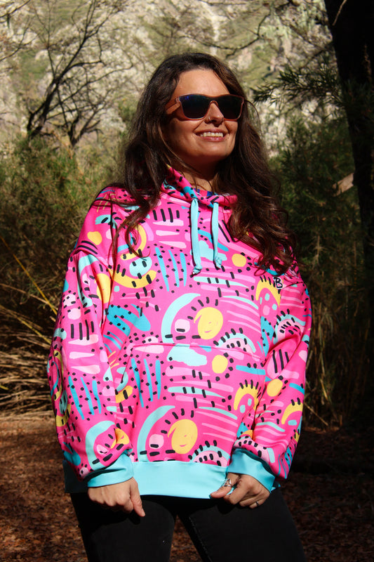Polerón Oversize Fucsia Salvaje