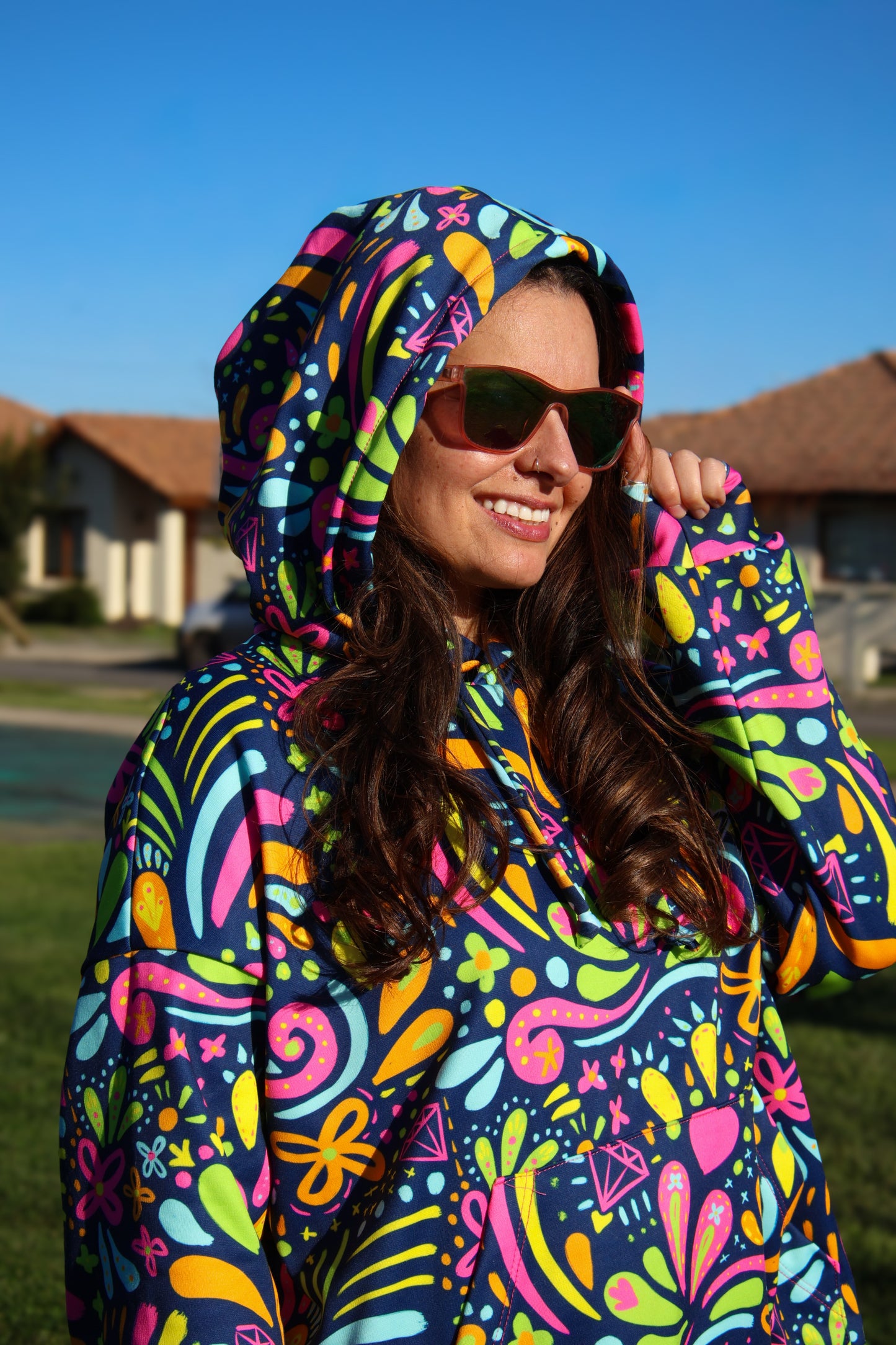Polerón Oversize Blue Candy