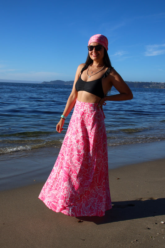 Falda Fucsia Botánico