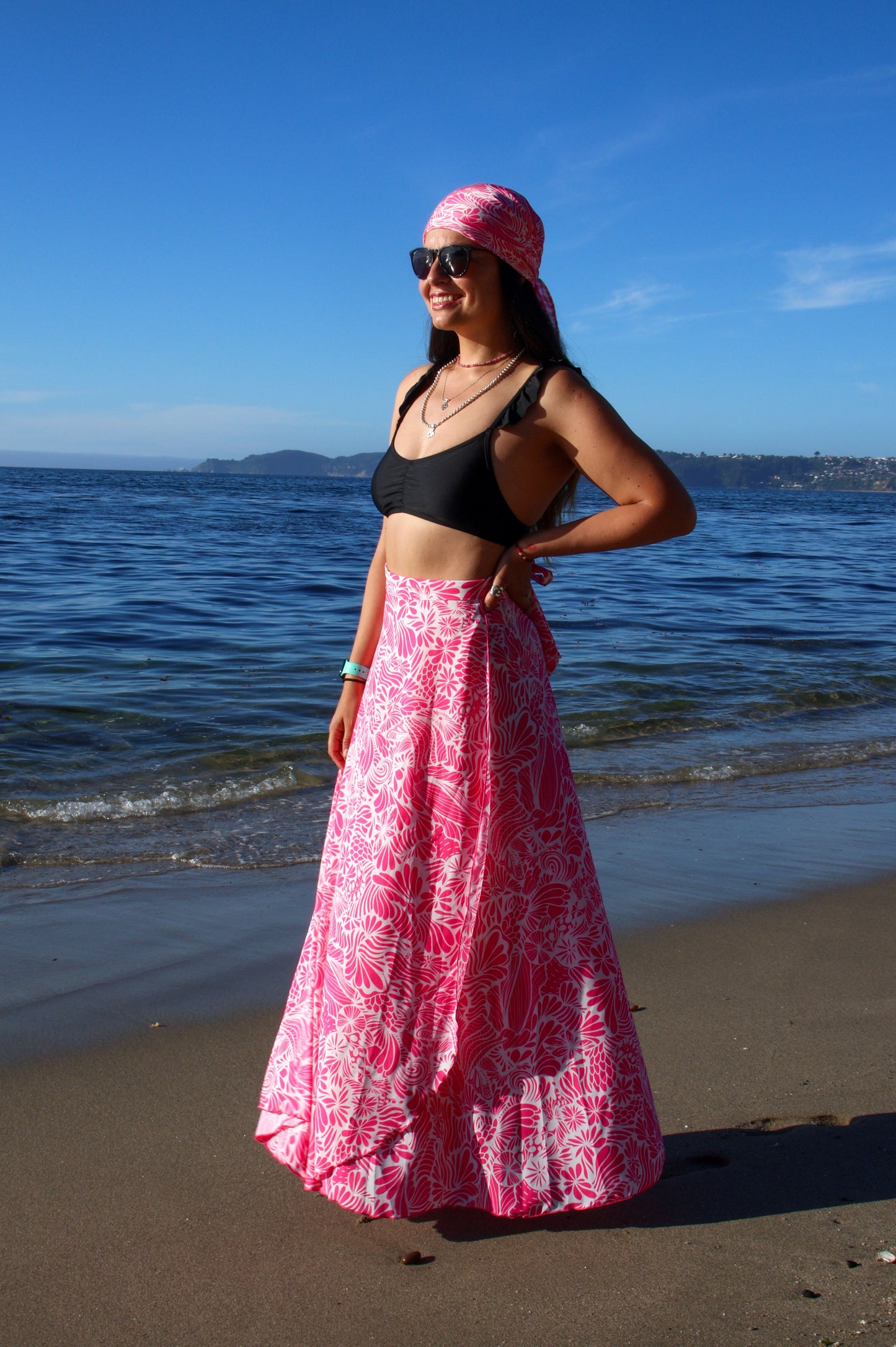 Falda Fucsia Botánico