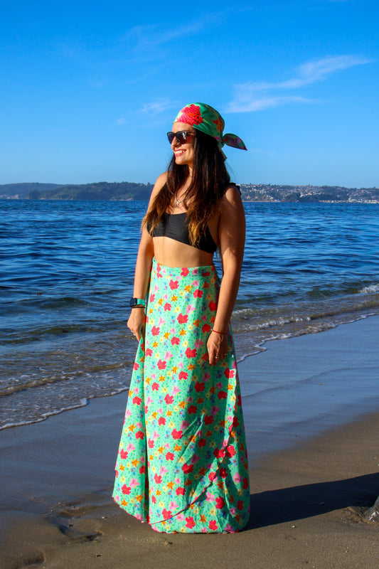 Falda Flor del Caribe 🌺