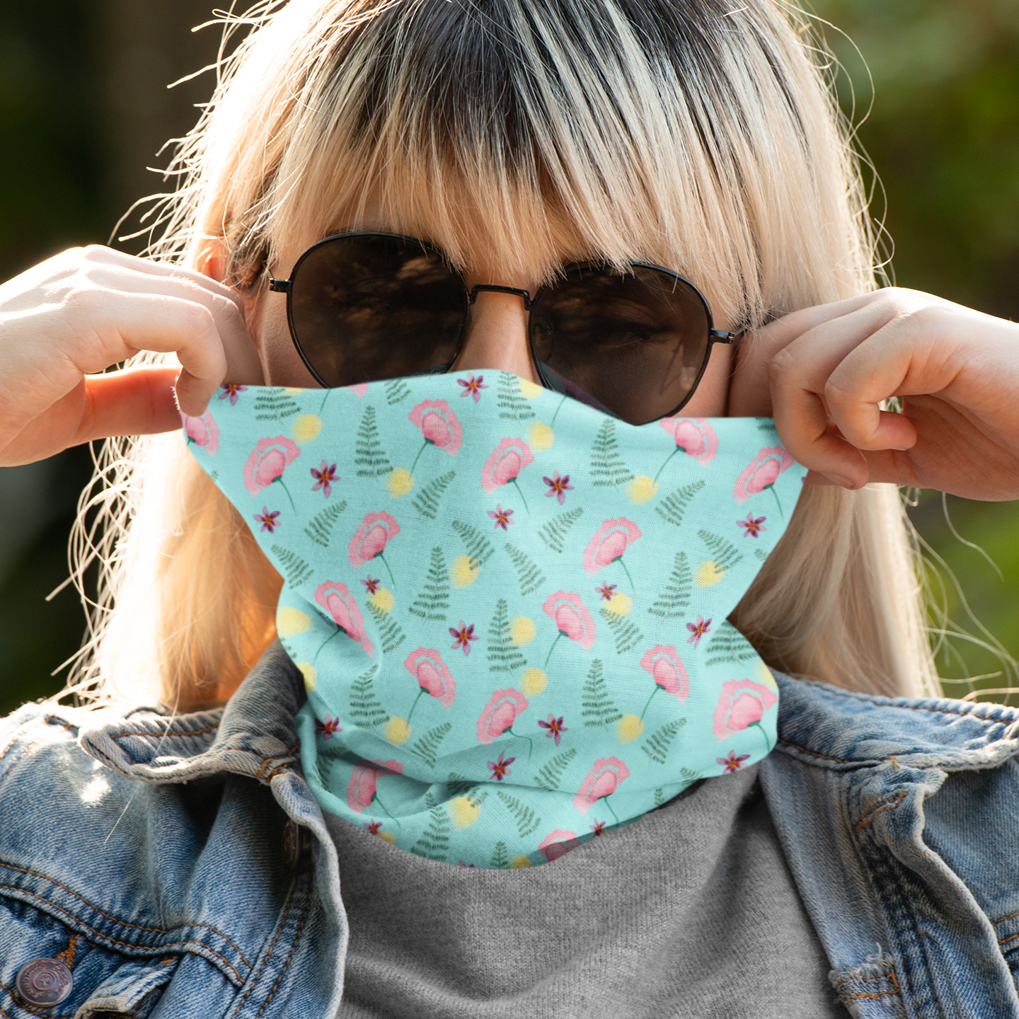 Bandana JARDÍN ACUARELA