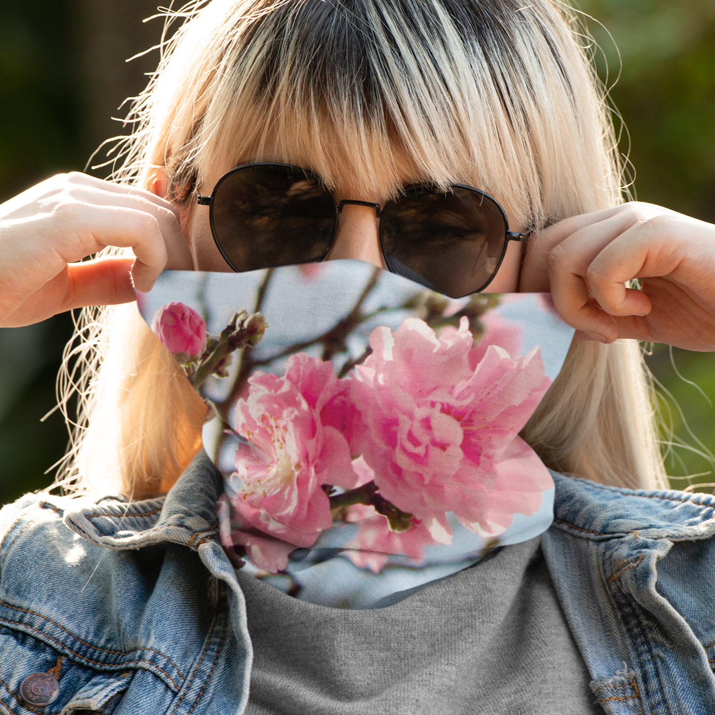 Bandana  FLOR DE DURAZNO